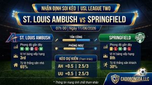 Nhận định soi kèo St. Louis Ambush vs Springfield 07h 00 ngày 11/06/2026 – USL League Two