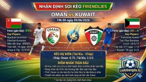 Nhận định soi kèo Oman vs Kuwait 19h 00 ngày 09/06/2026 – Friendlies
